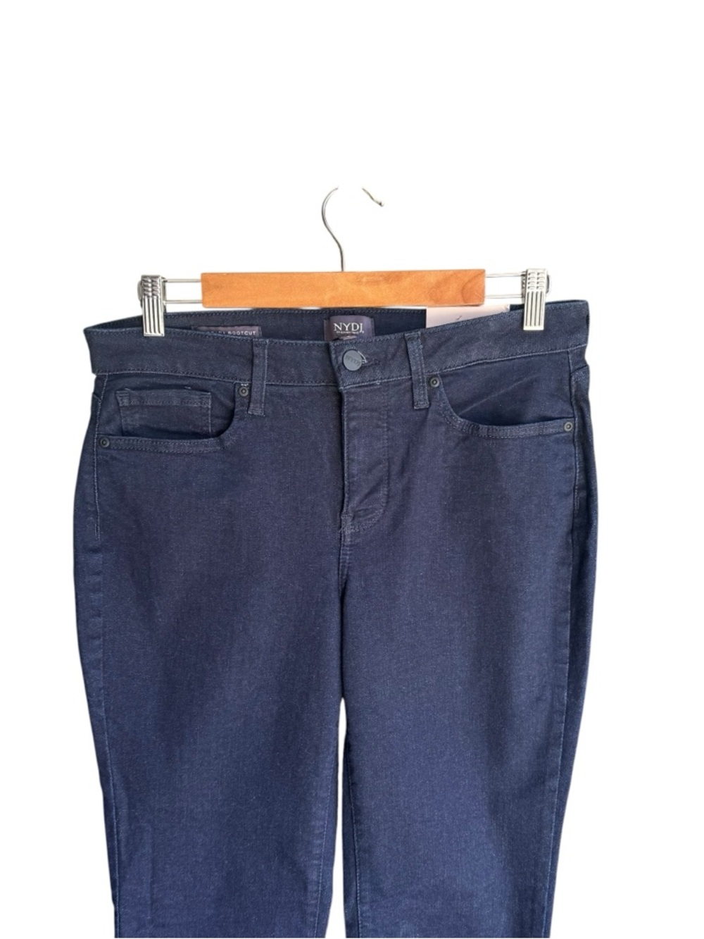 NYDJ - NWT Barbara Bootcut Jeans Dark Wash Lift Tuck Stretch Denim Sz 8 - Picture 4 of 10